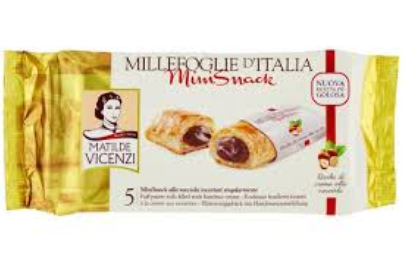 VICENZI MINI SNACK HAZELNUT CREAM 125G